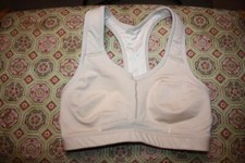 Athleta 32B Hulabraloo Sport Beige Wirefree Racerback Bra EUC