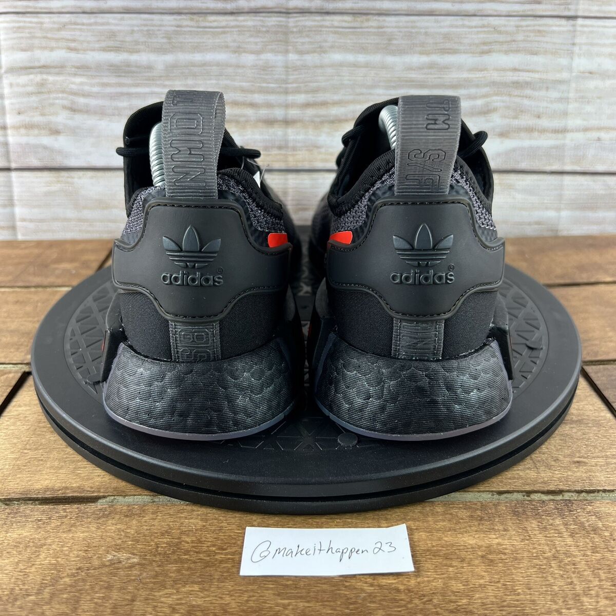 Adidas NMD R1 Spectoo 'Black Solar Red' NASA Boost FZ3204 Adidas NMD R1 Spectoo 'Black Solar Red' NASA Boost FZ3204