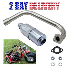 New Exhaust W/ Muffler For Coleman CT200U-EX Camo 196cc / 6.5HP Gas Mini Bike