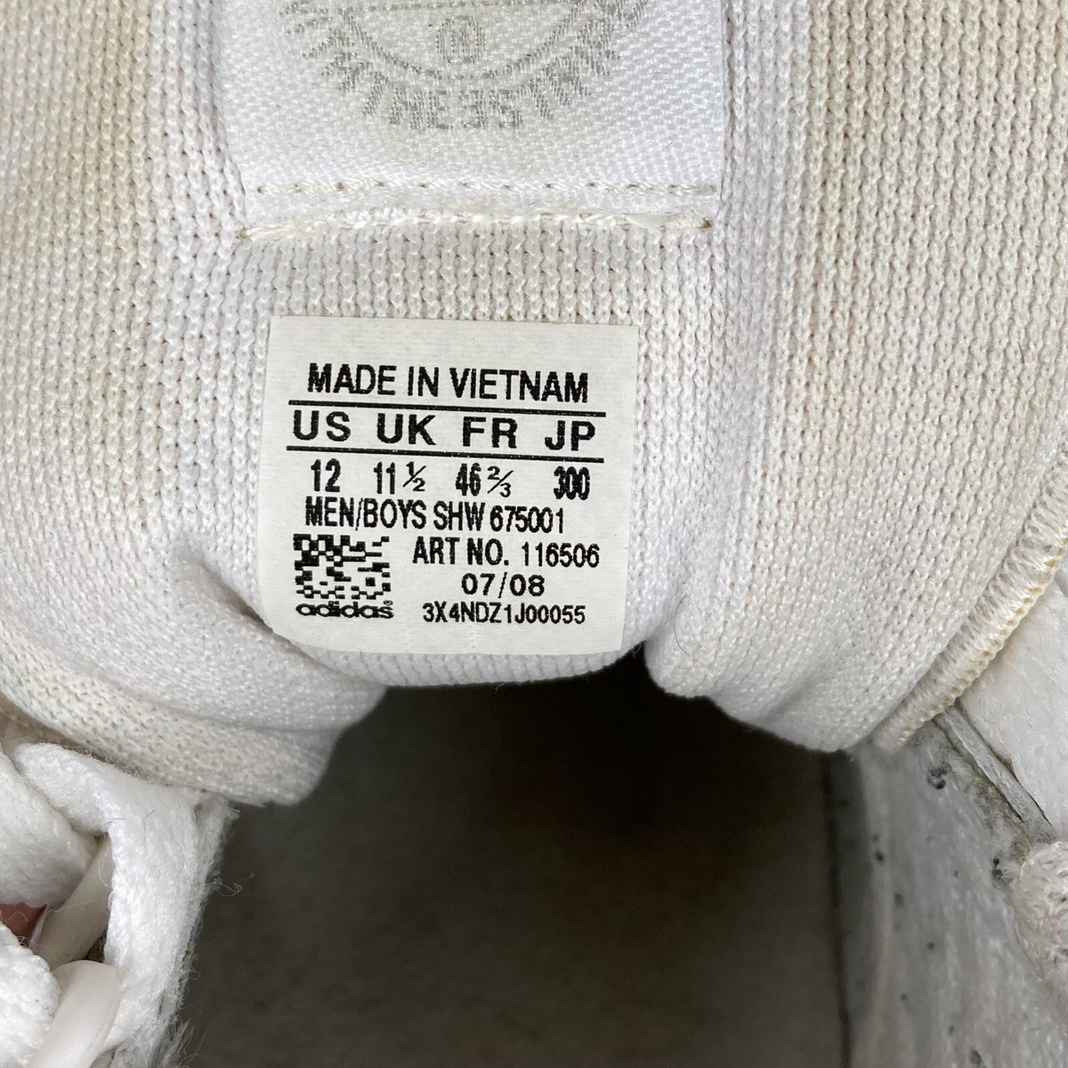 画廊 Adidas Originals ZX 500 Athletic Shoes White 116506 Low Top