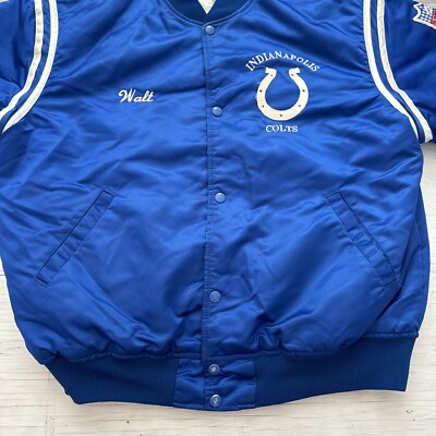 Vintage 90s NFL Starter Indianapolis Colts Satin Football Jacket