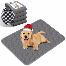 Washable Dog Pee Pads with Dog Bandanas, 18 x24 Non-Slip Puppy Pads with Fast A