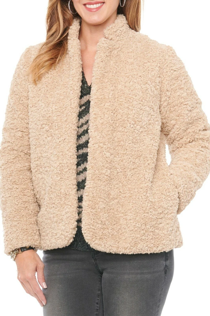 Democracy faux fur jacket sale