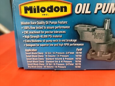 Milodon 18756 Oil Pump