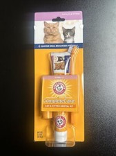 Oral Dental Care for Cat / Kitten Dental Kit Toothbrush Toothpaste Fingerbrush