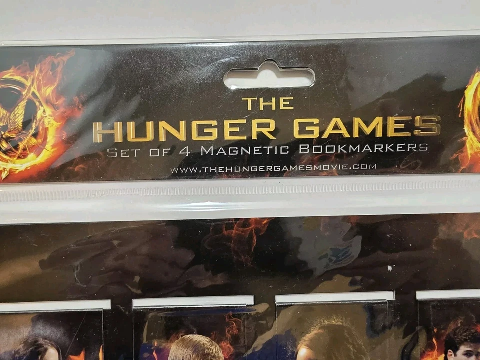 The Hunger Games Movie Magnetic Bookmarks Set Of 4 NECA 2012 Peeta Katniss Gale Foto 4 de 4