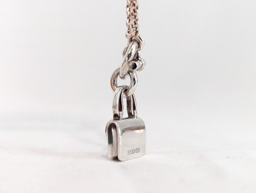 HERMES Amuletos Constanza Colgante Collar Bolso Molde SV925 Auténtico EN CAJA RARO - Imagen 6 de 15