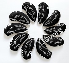 10Pc Quality Black Callaway Elyte Neoprene Golf Iron Covers Head Covers UK Stock