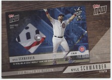 KYLE SCHWARBER 2019 Topps Series 1 - 2018 TOPPS NOW REVIEW - CHICAGO CUBS - TN-7