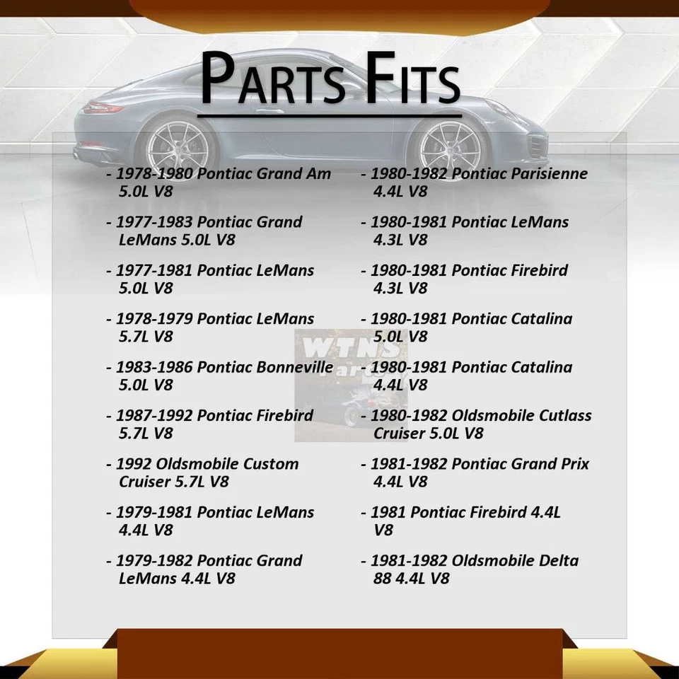 Anchor Engine Motor Mounts Front 2x For Pontiac Catalina 5.0L 1980-1981 - Image 4 of 4