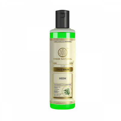 Herbal Neem Face Wash (2 X 210ml) By Khadi Natural Free Shipping
