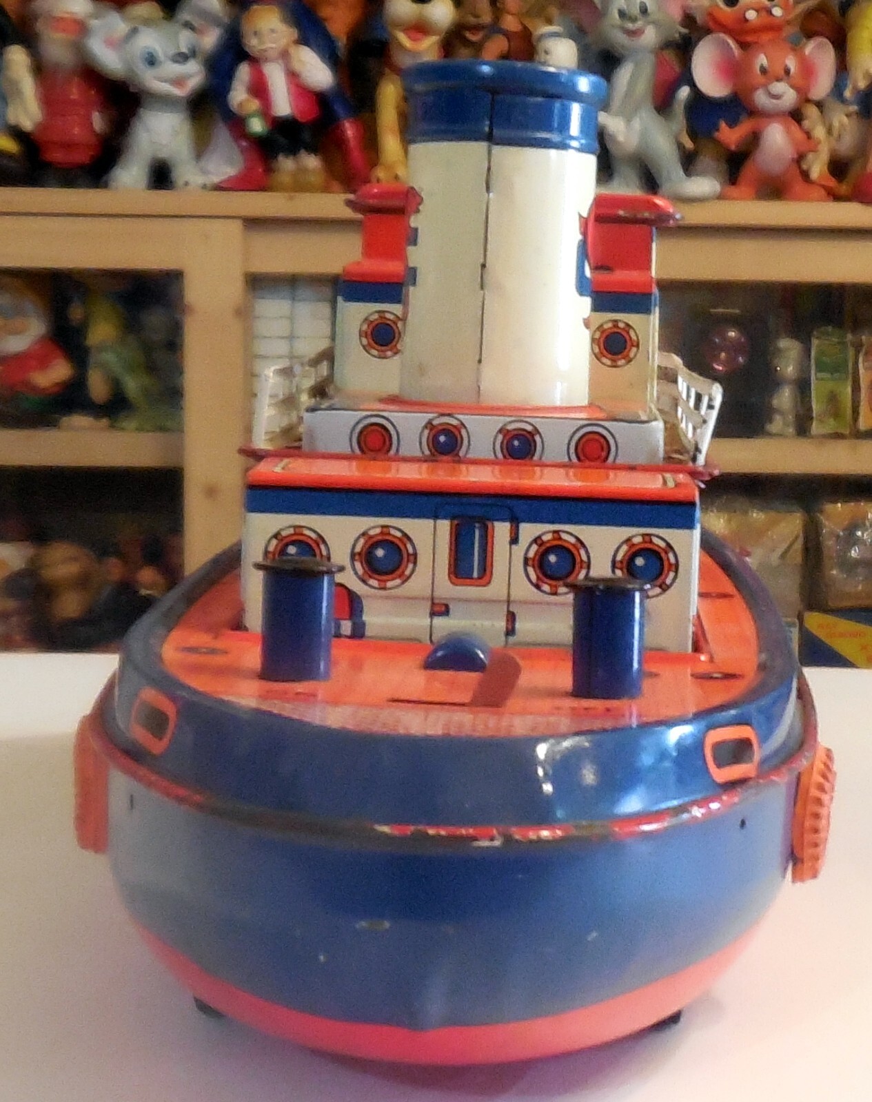 VINTAGE LARGE TIN TOY BOAT CATFISH MARX TOYS HONG KONG 1960s eBay