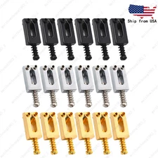 6 Pcs 10.3mm Guitar Bridge Saddles Replacement For Strat Tele Saddle  3 Colors