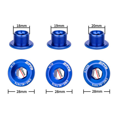 ZTTO MTB Road Bike 2 pc M18/M19/M20 Crank Cover Screws Compatible