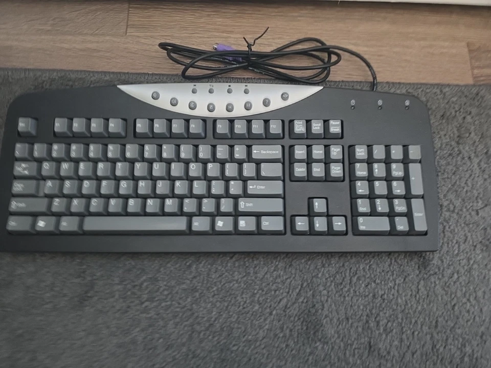 Teclado USB Gateway PC Vintage Modelo SK-9921 con accesorios Foto 3 de 4