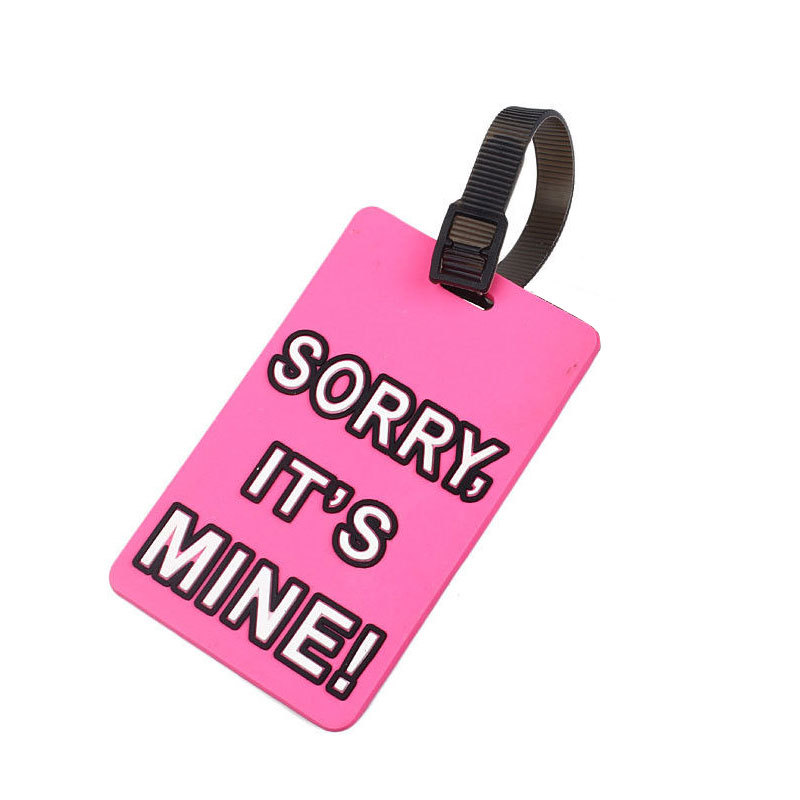 Letter Printed Travel Suitcase Luggage PVC Tags Name ID Bag Label