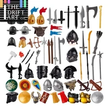 Medieval Military Castle Rider Knights Soldier For LEGO Building Block Brick Toy