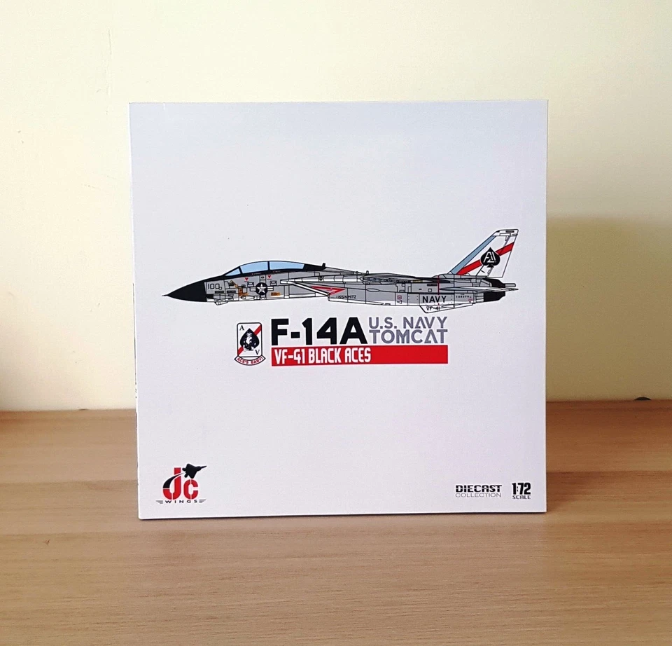 F-14A Tomcat USN VF-41 Black Aces, AJ100, USS Nimitz, JC Wings JCW-72-F14-012 - Image 2 of 4