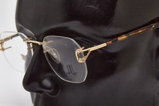 vintage glasses LANCETTI 4042 gold/brown oval frame 1980S  women