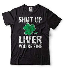 St. Patrick's Day Funny Drinking Irish Party Pub Clover Shamrock Tee Shirt