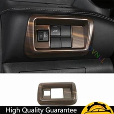 Headlight Switch Control Frame Cover For Toyota Highlander 2020-2024 Wood Grain