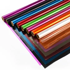 8 Colors - Colored Cellophane Wrap for Gift Baskets & DIY Craft - Colored Cello