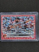 2022 Topps Series 1 Zac Lowther Rookie Card Red Foil Parallel #'ed /199 Orioles