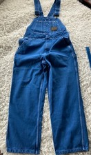 Work N Sport Men Blue Jean Bib Overalls Carpenter Farmer Workwear Denim Large