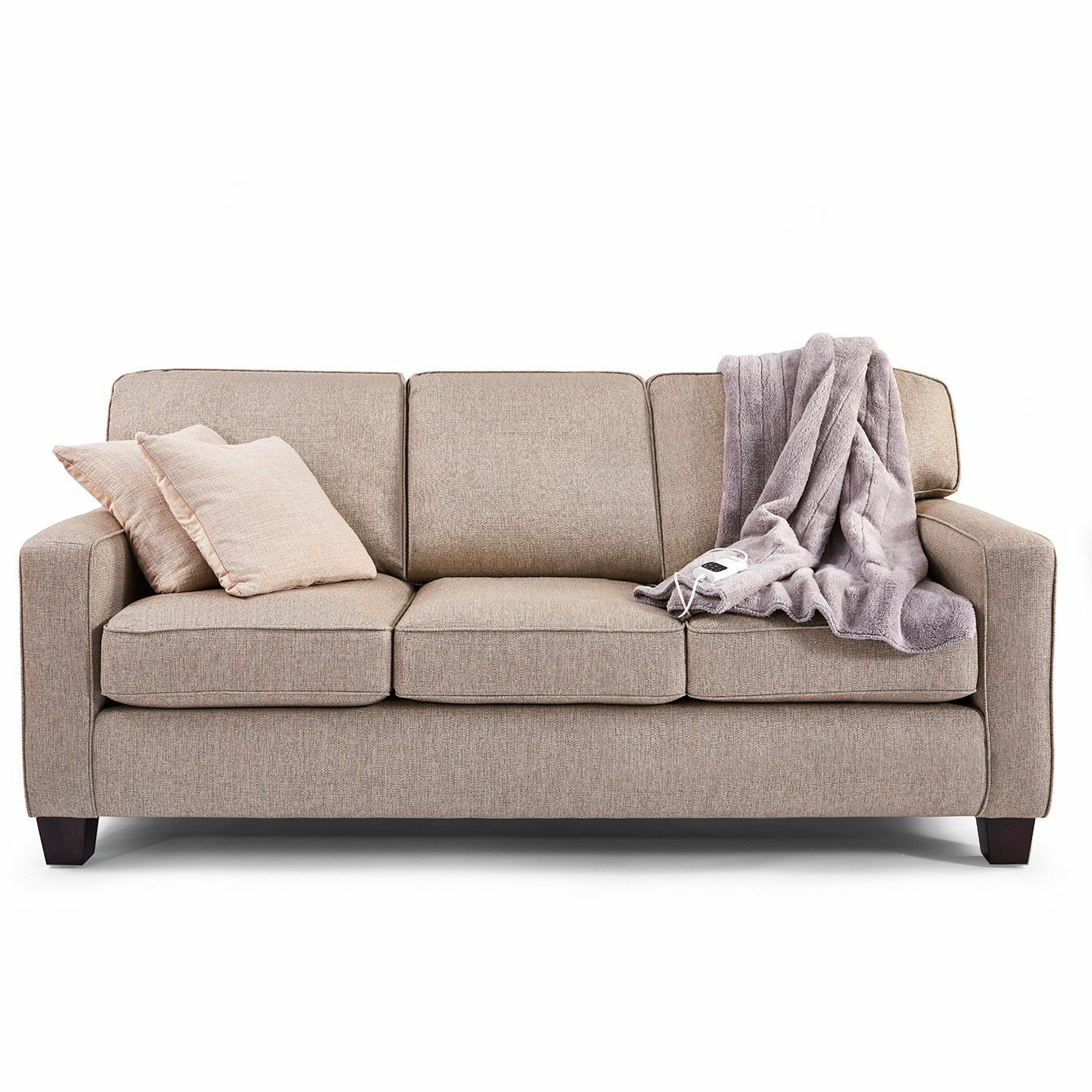 Sunbeam TRF4200 Sunbeam Feel Perfect Sherpa Fleece Heated Throw Blanket