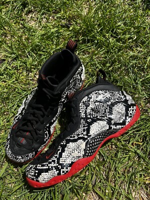 NICE Nike size 12 Air Foamposite One Albino Snakeskin (314996-101) Men’s  Shoes