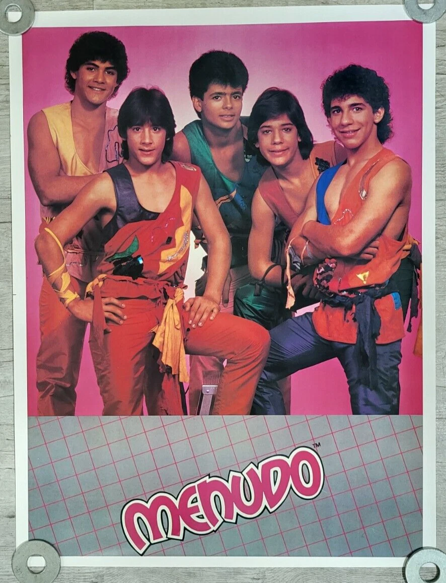 Original Vintage 1980's Latin boy band Menudo Poster 23" x 18" | eBay