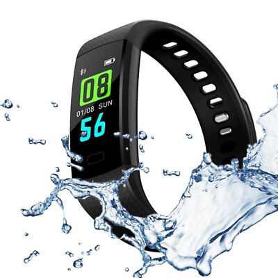 Eichmüller Fitness Tracker Smart Bracelet Black viele Funktionen für Smartphone