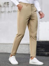Men s Beige Stretch Chino Pants