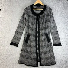 J Lo Cardigan Size S Long Wool Angora Blend DB Button Up Sweater Wrap