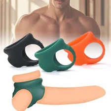 Penis Male Cock Ring Sling Cage Sleeve Ball Stretcher Enhancer Sex Toy For Men