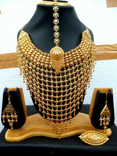 Indian Gold Plated Wedding Rani Haar 