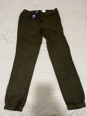 Mens PERRY ELLIS Dark Green Khaki Sapphire Urban Jogger