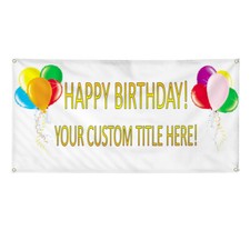 Vinyl Banner Multiple Sizes Balloons Happy Birthday Custom 0 0 Outdoor