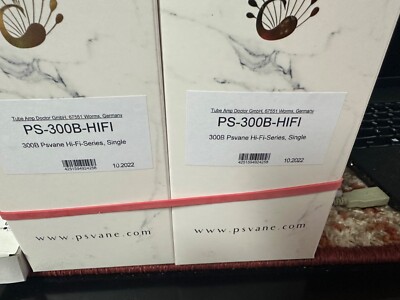 (2) TAD Matched PSVANE HI-FI Series 300B Triode Tubes