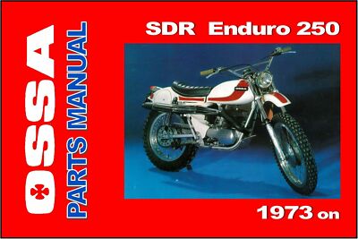 OSSA Parts Manual Six Day SDR Enduro 250 AE 250AE 1973 on Spares Catalog List