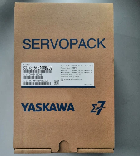 Servocontrolador 1 pieza YASKAWA SGD7S-5R5A00B202 SGD7S5R5A00B202 NUEVO envío rápido - Imagen 1 de 3
