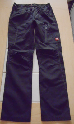 Engelbert Strauss 34/2US EUC!! Side Stretch Waist Black Cargo Work Pants