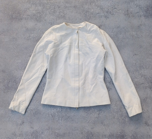 Loewe, Giacca blazer Loewe Madrid vintage foderata in seta bianco panna 38 EU 6 US Spagna vintage