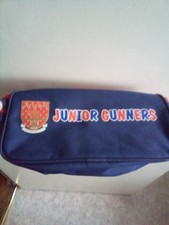 Arsenal FC Junior Gunners Vintage Kids Unisex Boot Bag Zip Red Navy 5x 10inc 