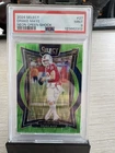 2024 Panini Select - Drake Maye RC Neon Green Shock Prizm /599 - PSA Mint 9