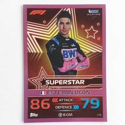 Topps F1 Turbo Attax 2023 Formel 1 Card 278 Esteban Ocon Pink Parallel Superstar