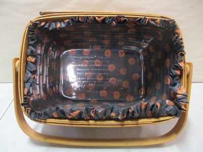1994 Longaberger Boo Basket with Plastic and Cloth Liner | eBay