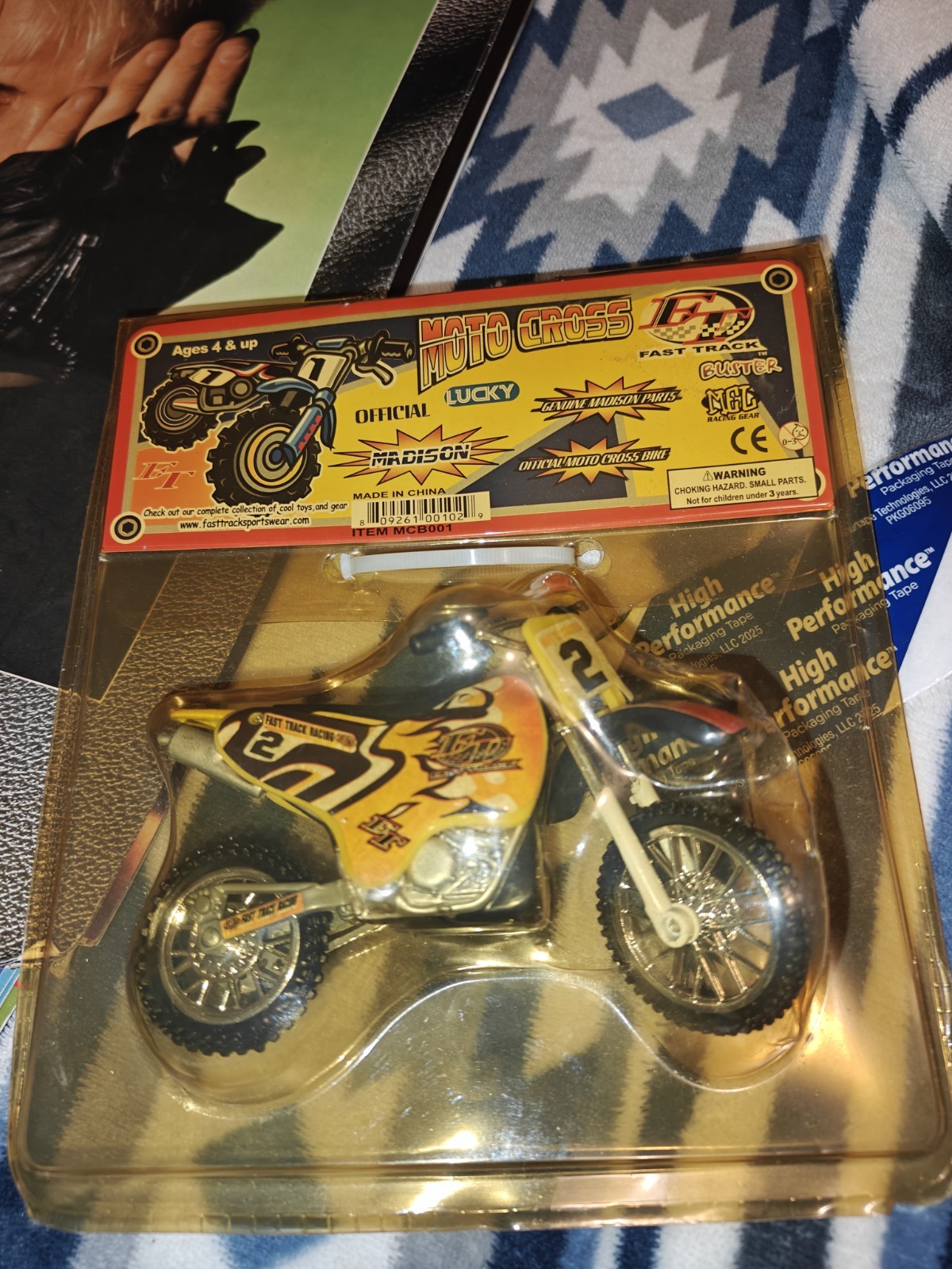 Fast Track Motocross Toy Bike