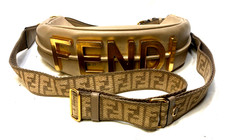 Fendi Fendigraphy W / Large extra Fendi Strap  Hobo Bag Small Off-White Leather