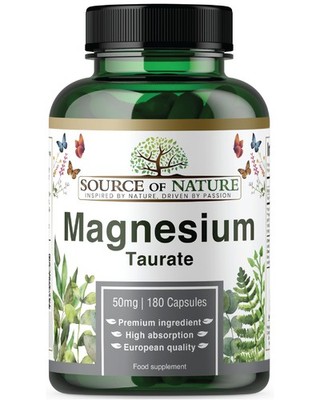 Source of Nature  | Magnesium Taurat 625mg | 180 Kapseln | 157 g (1er Pack) 
